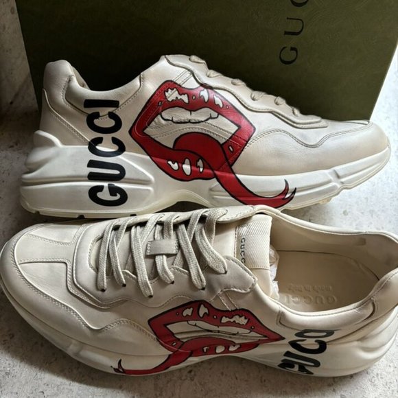 Gucci | Shoes | Us 2 Gucci Kiss Rhyton Gg | Poshmark display picture 1